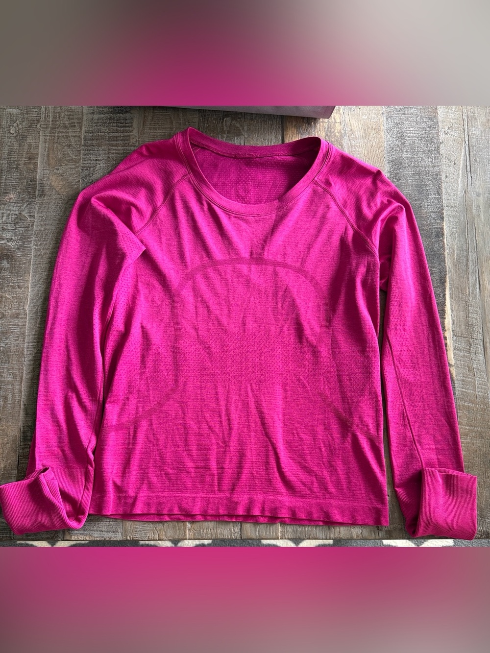Lululemon Swiftly Tech LS Shirt Race Length Purple Highlight / Magenta Purple 8